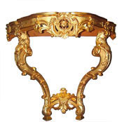 Console bois sculpté Louis XV