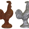 Coq Gaulois en fonte