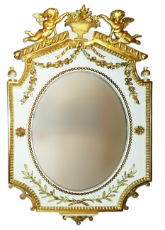 Miroir Louis XVI, bois sculpté