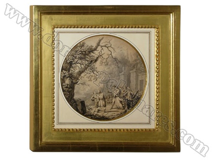 Cadre Louis XVI, bois sculpté