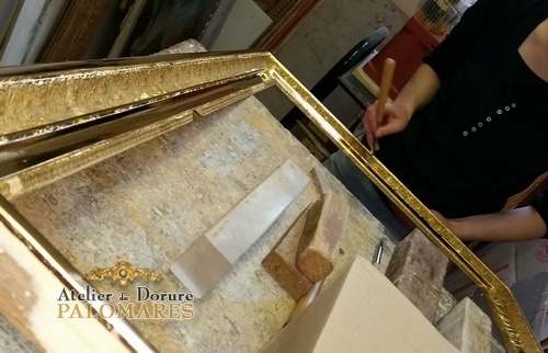 Cadre Empire, frise palmettes