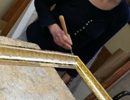 Cadre Empire, frise palmettes