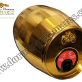 Barrique de vin dorée à la feuille d'or