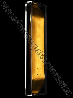 Skateboards recouvert de feuilles d'or