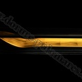 Skateboards recouvert de feuilles d'or