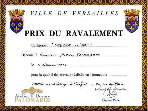 Prix du Ravalement Œuvre d'art