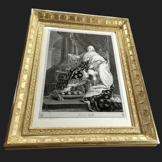 Gravure Royaliste : Louis XVIII Roi De France En 1814