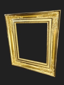 Cadre doré à Palmettes. D'époque Empire Restauration